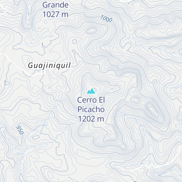 Map of Cerro El Picacho
