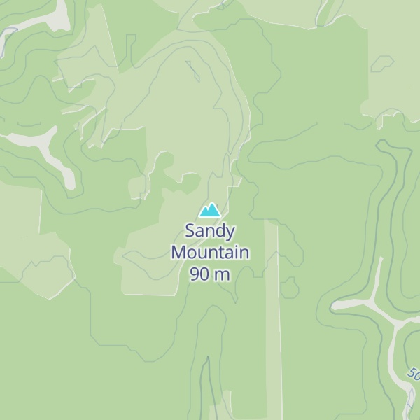 Map of Sandy Mountain