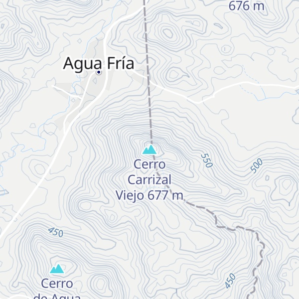 Map of Cerro Carrizal Viejo