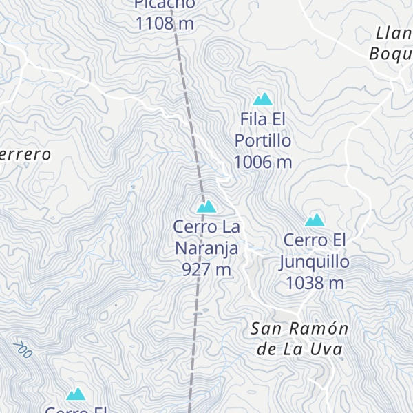 Map of Cerro La Naranja