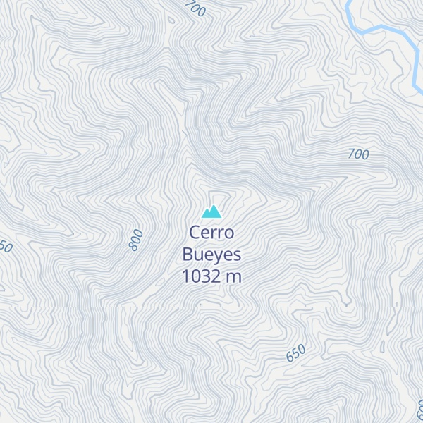 Map of Cerro Bueyes