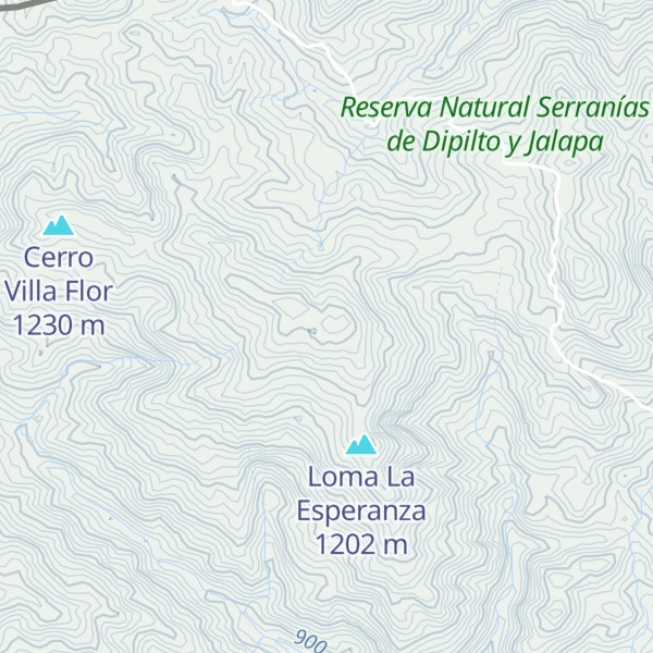 Map of Cerro Mogotón