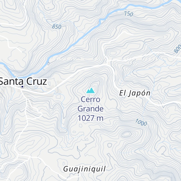Map of Cerro Grande