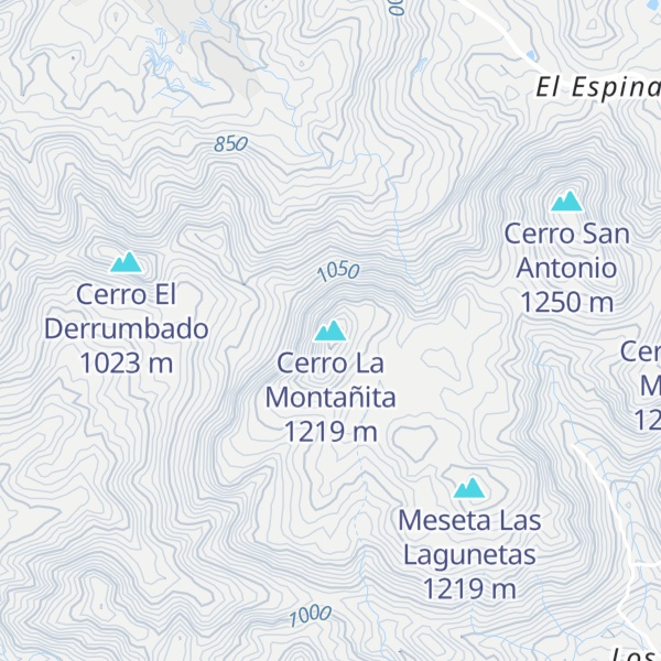 Map of Cerro La Montañita