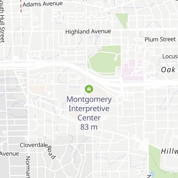 Map of Montgomery Interpretive Center