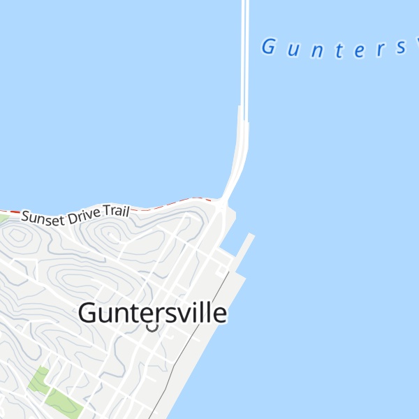 Map of Lake Guntersville Welcome Center