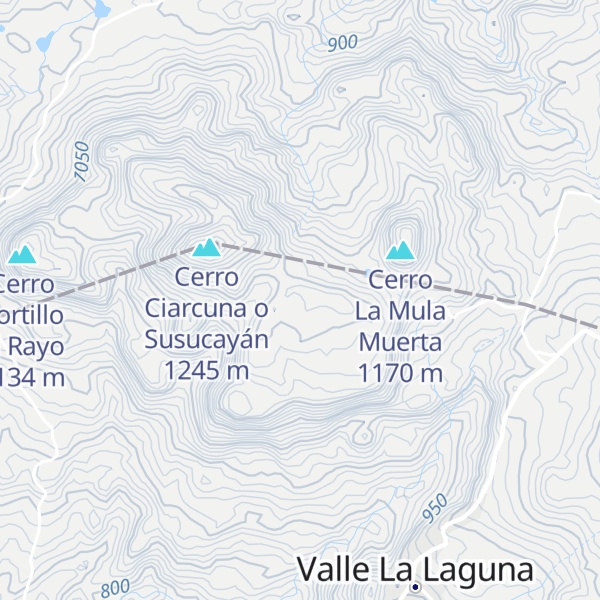 Map of Cerro Las Mesas
