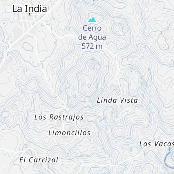 Map of Cerro Colorado