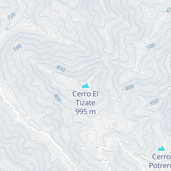 Map of Cerro El Tizate