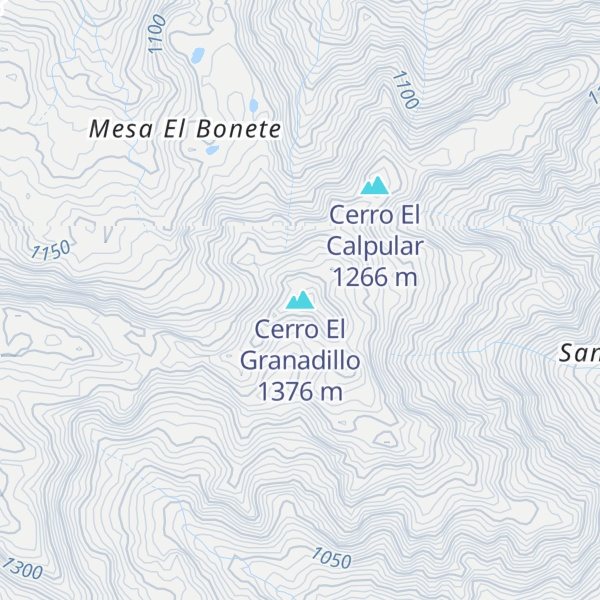 Map of Cerro El Granadillo