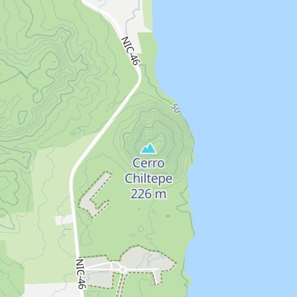 Map of Cerro Chiltepe