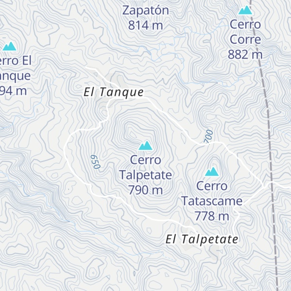 Map of Cerro Talpetate