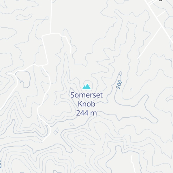 Map of Somerset Knob