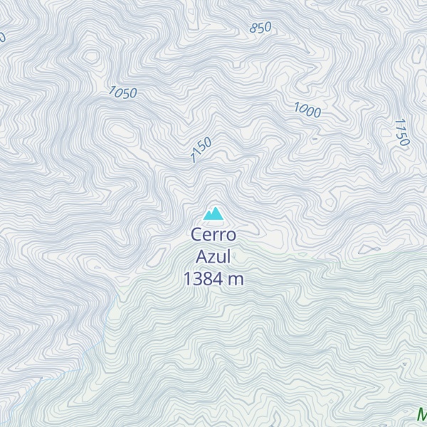 Map of Cerro Azul