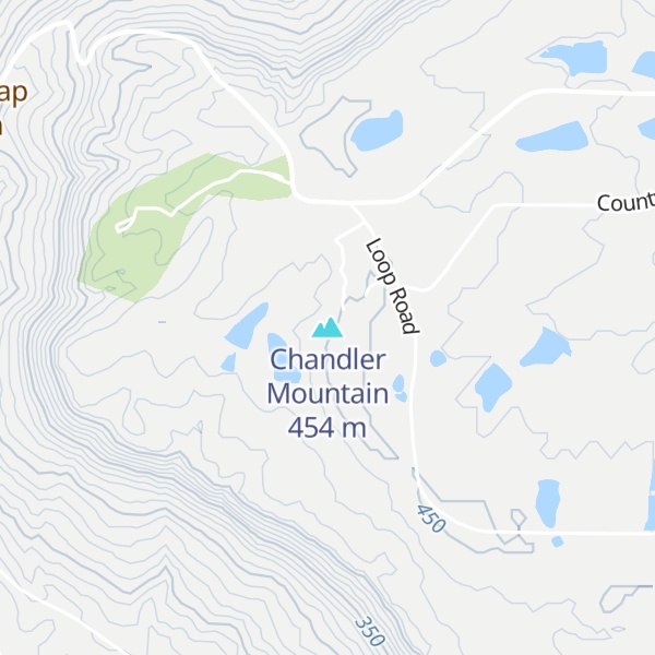 Map of Chandler Mountain