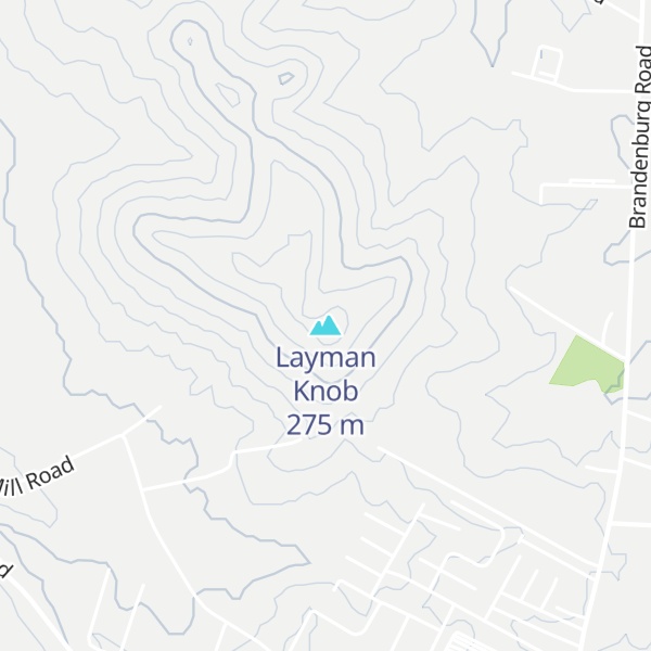 Map of Layman Knob