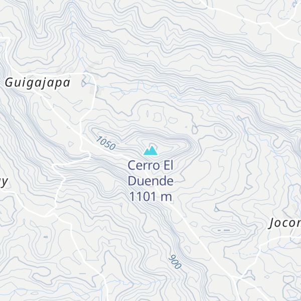 Map of Cerro El Duende