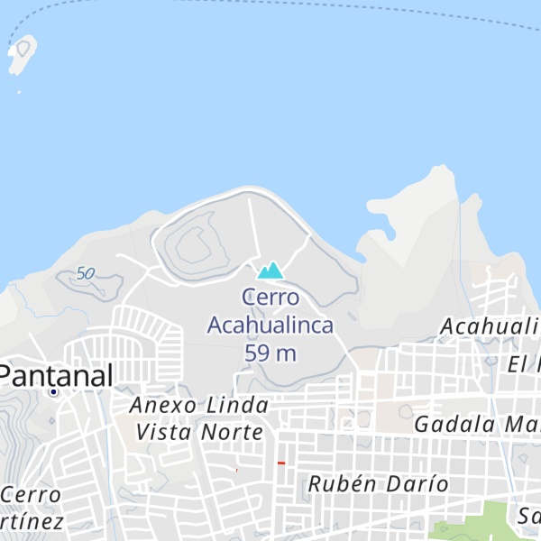 Map of Cerro Acahualinca