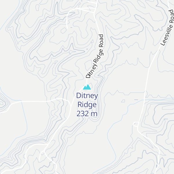 Map of Ditney Ridge