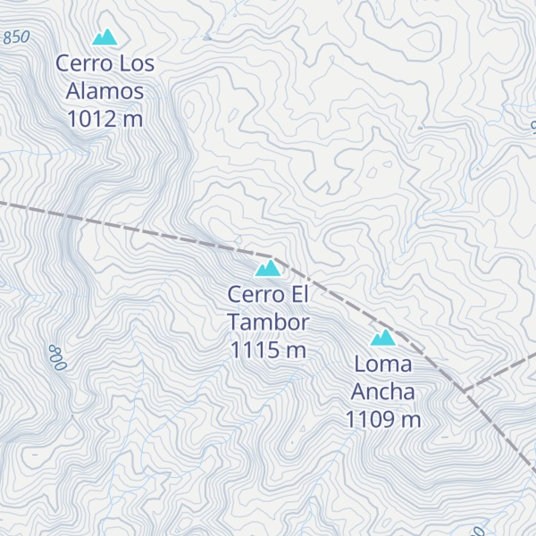 Map of Cerro El Tambor