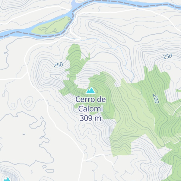 Map of Cerro de Calomi