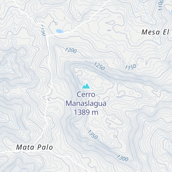 Map of Cerro Manaslagua