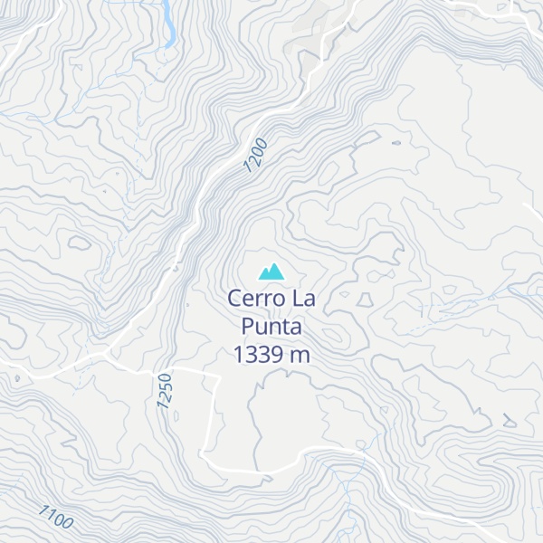Map of Cerro La Punta