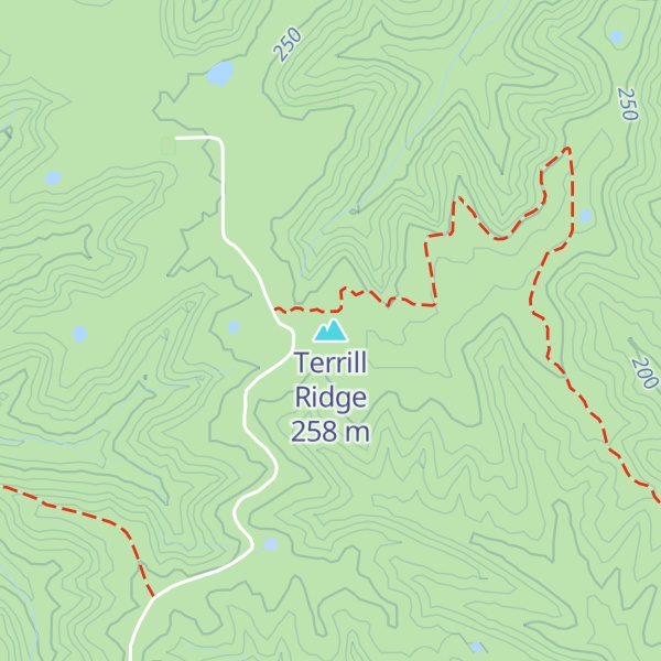 Map of Terrill Ridge