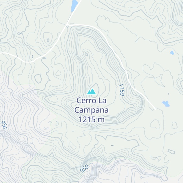 Map of Cerro La Campana