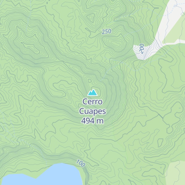 Map of Cerro Cuapes