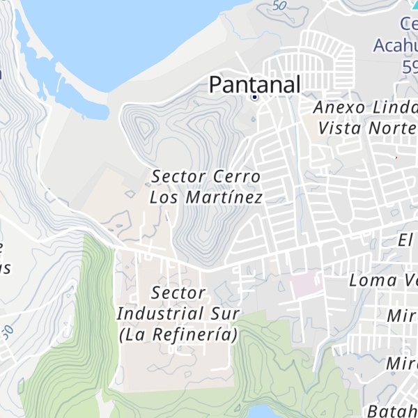 Map of Cerro Santa Isabel