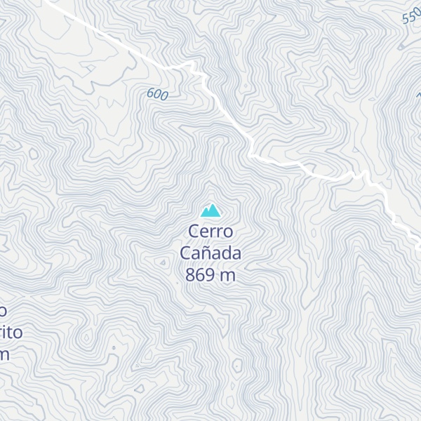 Map of Cerro Cañada