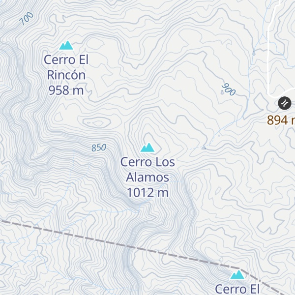 Map of Cerro Los Alamos