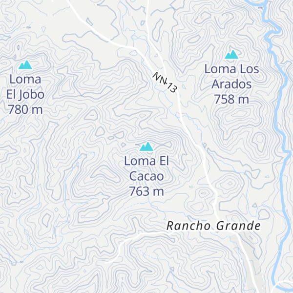 Map of Loma El Cacao
