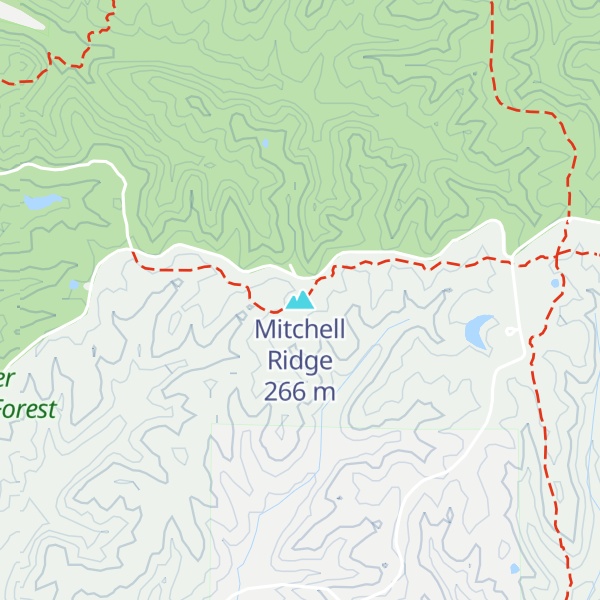 Map of Mitchell Ridge