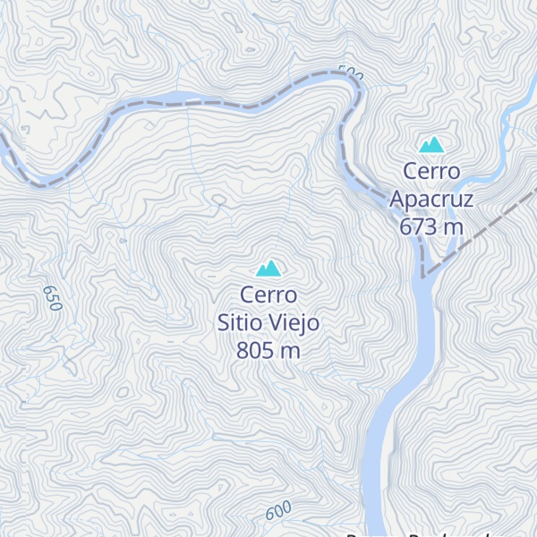 Map of Cerro Sitio Viejo
