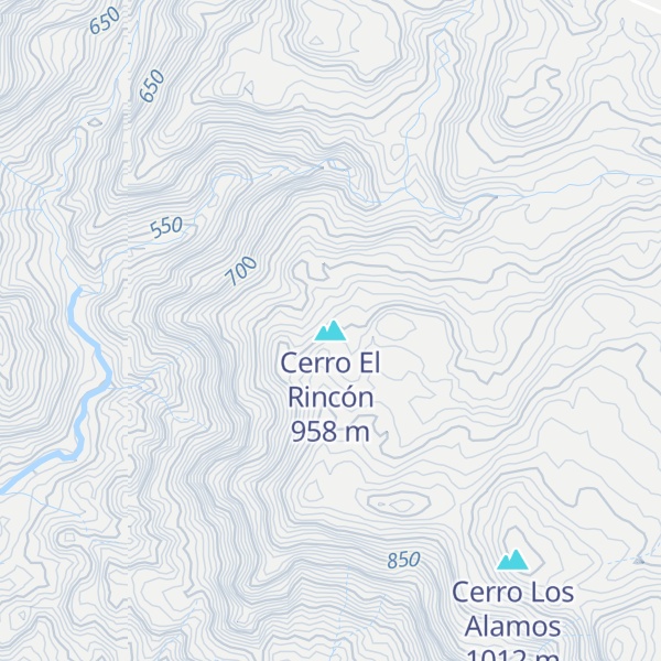 Map of Cerro El Rincón
