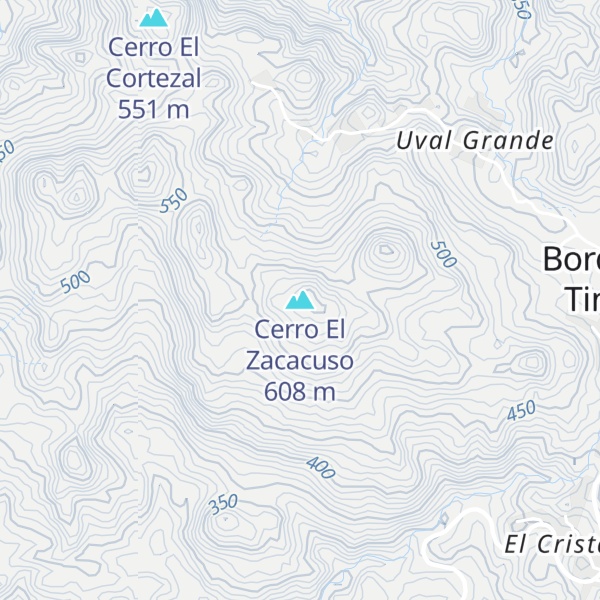 Map of Cerro El Zacacuso