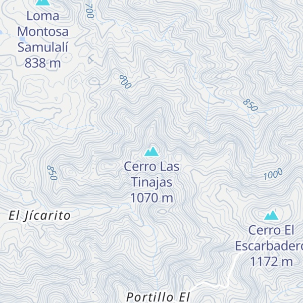 Map of Cerro Las Tinajas