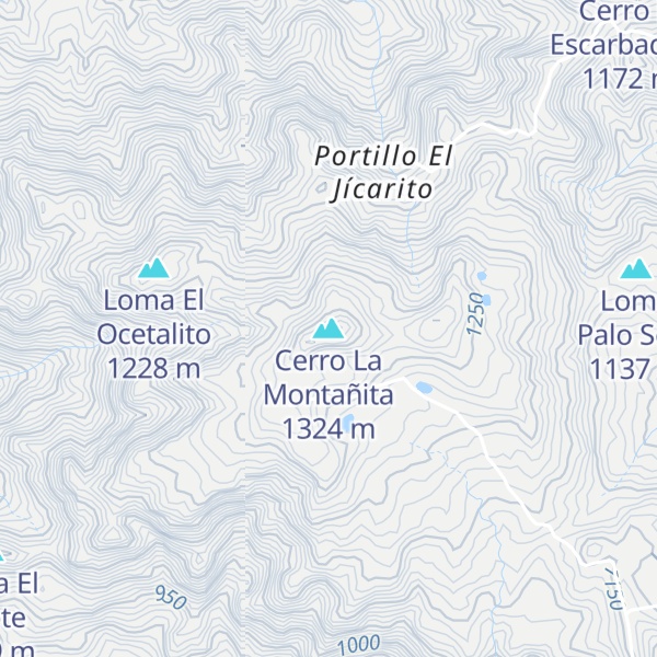 Map of Cerro La Montañita