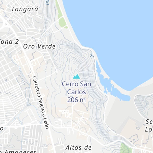 Map of Cerro San Carlos