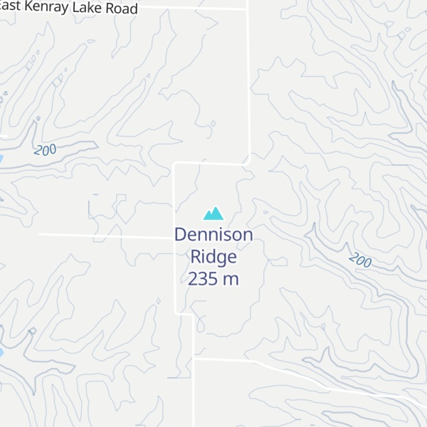Map of Dennison Ridge