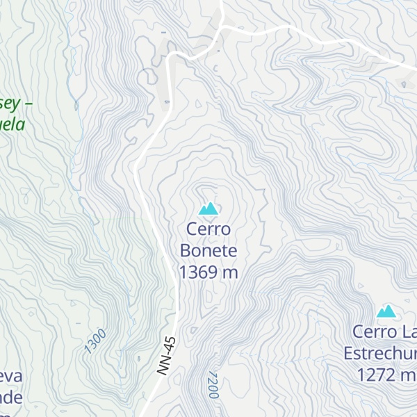 Map of Cerro Bonete