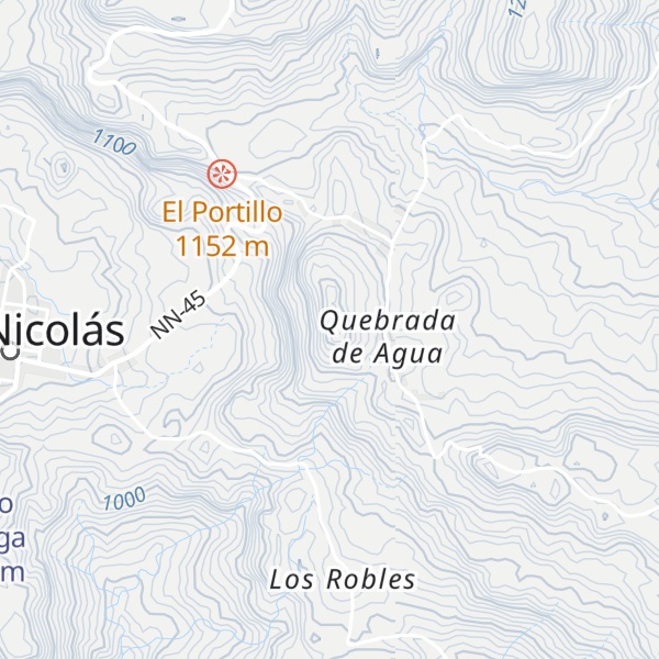 Map of Cerro El Bonete