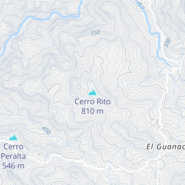 Map of Cerro Rito