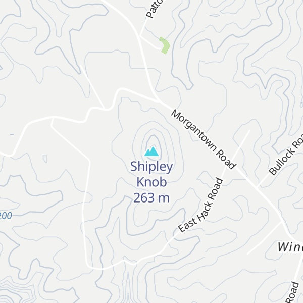 Map of Shipley Knob