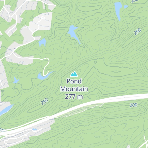 Map of Pond Mountain