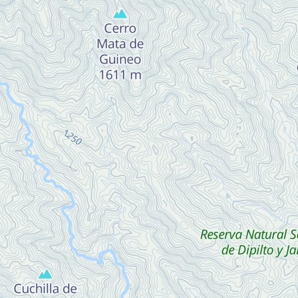 Map of Cerro El Palmar