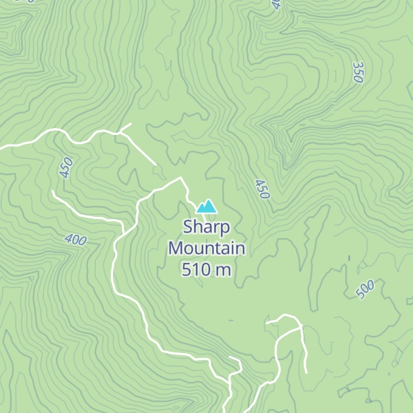 Map of Sharp Mountain
