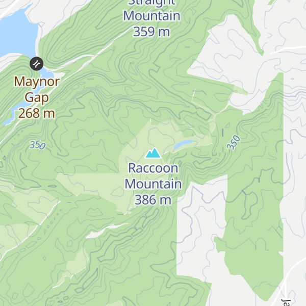 Map of Raccoon Mountain